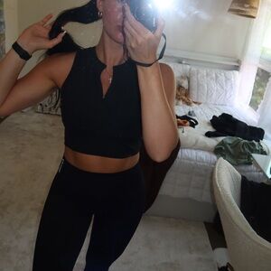Black Nike Sleeveless Crop Top